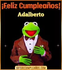 Meme feliz cumpleaños Adalberto